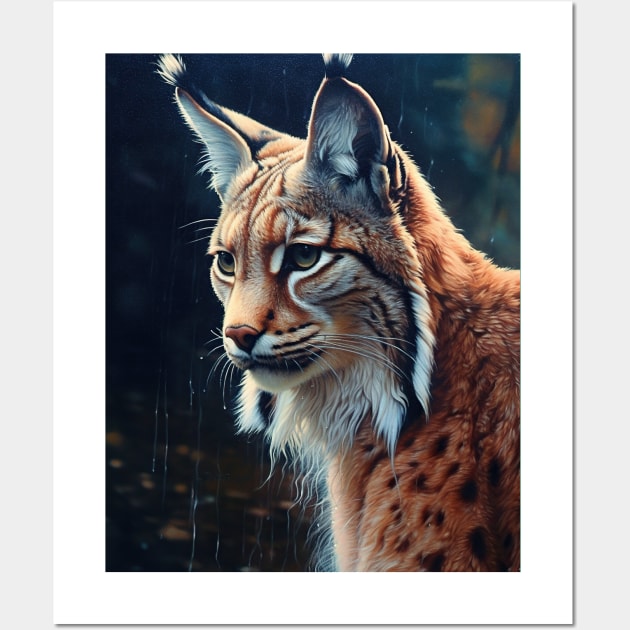 Oil Paint Hyperrealism: Amazing Zoo Lynx Wall Art by ABART BY ALEXST 